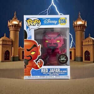 Funko Pop Unopened Red Jafar Genie 356 Disney Glow in Dark Chase Limited Edition